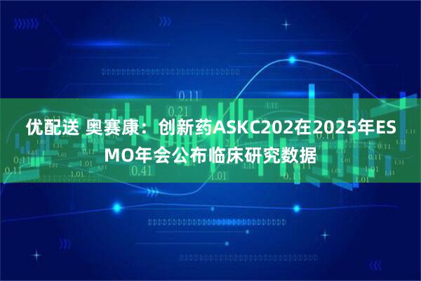 优配送 奥赛康：创新药ASKC202在2025年ESMO年会公布临床研究数据