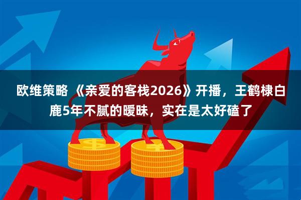 欧维策略 《亲爱的客栈2026》开播,王鹤棣白鹿5年不腻的暧昧,实在是太好磕了