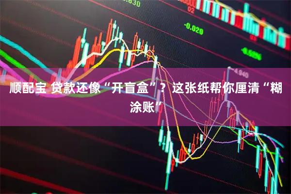 顺配宝 贷款还像“开盲盒”？这张纸帮你厘清“糊涂账”
