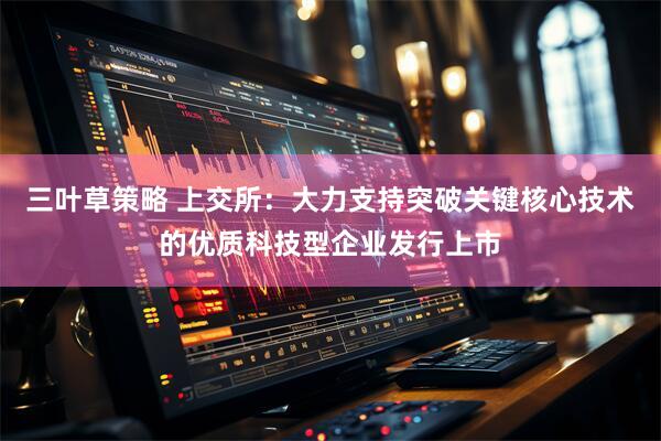 三叶草策略 上交所：大力支持突破关键核心技术的优质科技型企业发行上市